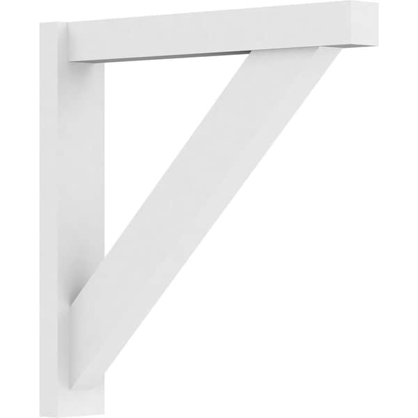 Ekena Millwork Traditional Architectural Grade PVC Outlooker with Block Ends, 5"W X 30"D X 30"H OUTP05X30X30TRA05 - main